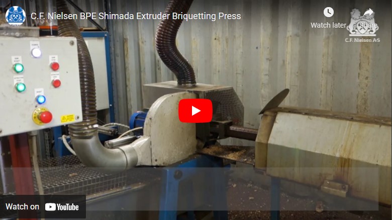 C.F. Nielsen BPE Shimada Extruder Briquetting Press