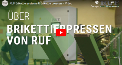 RUF briquetting systems & briquetting presses